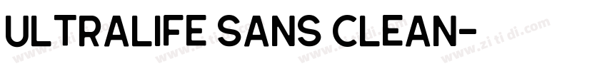 Ultralife Sans Clean字体转换